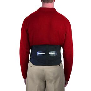 MUELLER Sports Medicine Adjustable Lumbar Back Brace, Lower Back Pain Relief and Support Belt for Men and Women, Black, One Size Fits Most