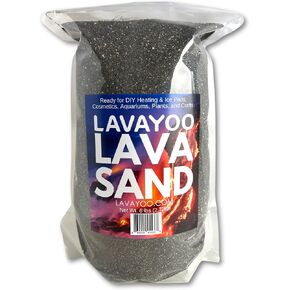 Real Lava Sand - Screened, Washed, Dried and Sanitized - Great for Heating Pads, Cooling Pads, Crafts, and Aquariums (6lb Bag)