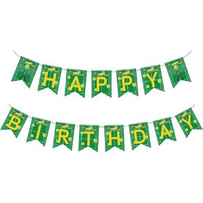 Tennis Happy Birthday Banner Party Supplies Decorations Suitable for Tennis Sports Racket Themed Baby Shower Birthday Party Favors