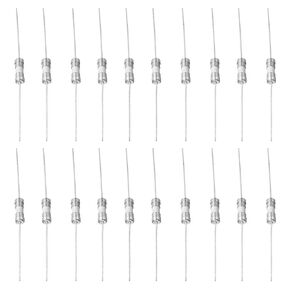 MECCANIXITY 20Pcs 3.6 x 10mm Ceramic Fuse Lead Wire 250V Slow Blow Ceramic Fuses Miniature Fuses for LCD TV (T2A)