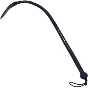 Aaylans 3ft Long 16Plaits Single Tail Bull Whip with Paddle on The Top Made of Cowhide Leather Black Whip