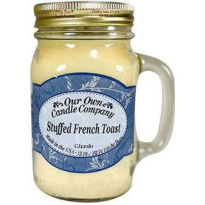 Our Own Candle Company Stuffed French Toast Scented 13 Ounce Mason Jar Candle
