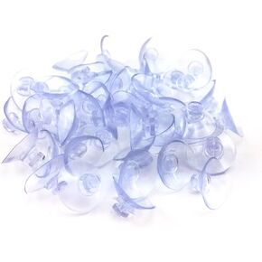 Honbay 50pcs 20mm Diameter Mini Clear Plastic Suction Cup Without Hooks