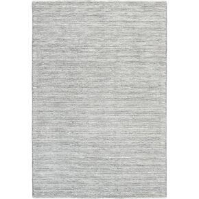 TOWN & COUNTRY LUXE Rita Ribbed Textured Hand Tufted 100% Wool Area Rug, Taupe/Ivory, 8"x10"