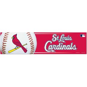 Wincraft MLB St. Louis Cardinals WCR13296913 Bumper Strip, 3" x 12"