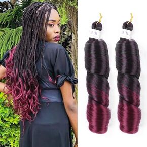French Curly Braiding Hair for Box Braids 8 Packs 12 Inch 85G/Pack Loose Wave Braiding Hair Crochet Braids Spanish Curly Synthetic Spiral Hair Extensions for Women TBUG (12 Inch,8 Packs)