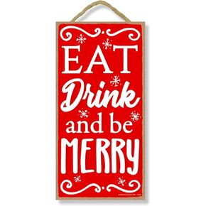 Honey Dew Gifts, Santa Please Stop Here, 10 inch by 5 Inch, Wood Home Sign, Funny Christmas Signs, Home Decor, Holiday Gifts, Christmas Door Decorations, 75575