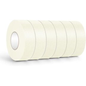 شريط لاصق NETEHA 3 بكرات للرسامين مقاس 2.54 سم × 55 ياردة، شريط لاصق لا يترك بقايا لطلاء الجدران، ووضع ملصقات الديكور والحرف اليدوية (بيج أبيض) in Kuwait