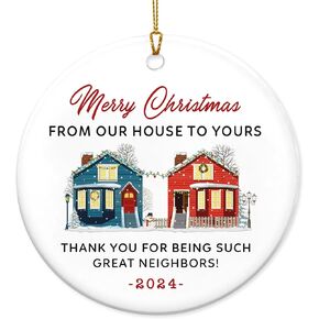 Funny Cat Gifts for Women, Men - Christmas Ornaments 2024, Birthday Gifts for Women, Cat Lover Gifts for Women, Black Cat Decor, Gifts for Cat Lovers - Christmas Decorations Ceramic Ornaments