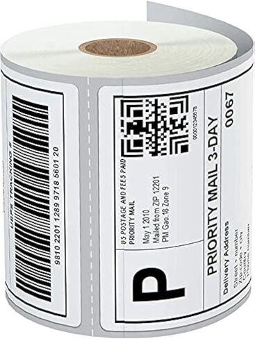 ملصقات الشحن الحراري FreeX 600 SuperRoll Premium 4x6 | تعمل مع طابعة رولو الحرارية | ليس مع طابعات Zebra, Brother, Munbyn | يعمل مع Amazon، Ebay، FedEx، UPS، USPS | الدرجة التجارية in Kuwait