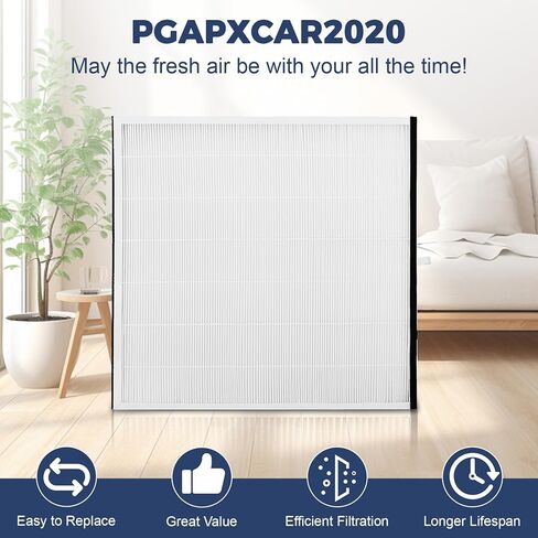 2 Packs PGAPXCAR2020 Replacement Filters, PGAPXCAR2020-a02 Fully Compatible with Bryant/Carrier PGAPXCAR2020 Furnace Cabinet, PGAPXCAR2020 Filter with Size of 20''x20''x3'' in Kuwait