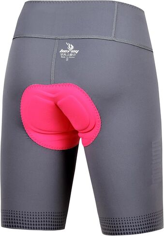 Beroy 4D مبطن شورت الدراجة للنساء مع جيوب بسحاب لركوب الدراجات الهوائية وركوب الدراجات شورت لمسافات طويلة in Kuwait