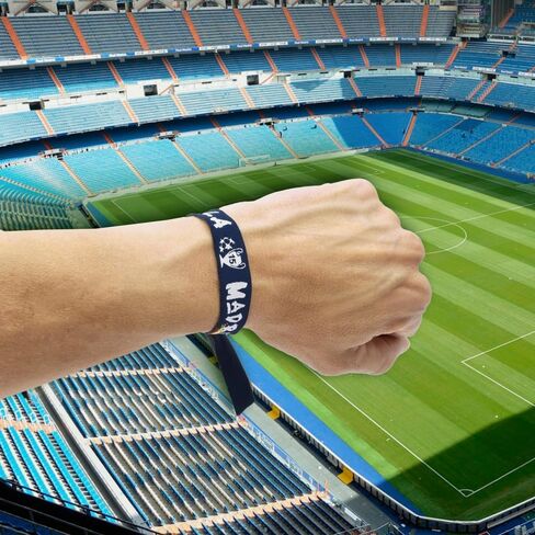BDM Real Madrid bracelet, adjustable fabric bracelet, Madridista colors, merengue with Spain in Saudi Arabia