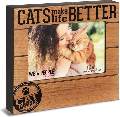 Pavilion Gift Company 67266 We People-Cats Make Life Better 4x6 Picture Frame in Kuwait