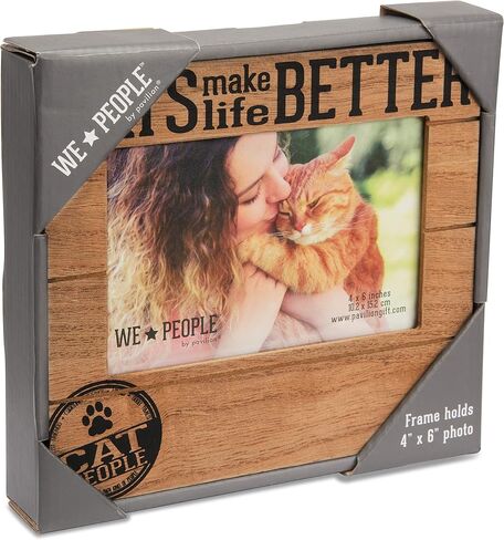 Pavilion Gift Company 67266 We People-Cats Make Life Better 4x6 Picture Frame in Kuwait