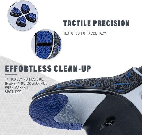 Controller Grips, Anti-Skid, Multi-Texture, Sweat Absorption, Pre-Cut Grips Tape, Compatible with PS5 DualSense and Playstation Portal (Black,Gold,Silver) in Kuwait
