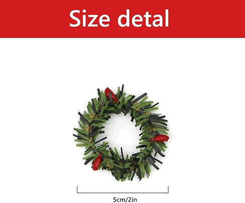 Dohia Christmas Napkin Rings Holly Berry Candle Wreath for Banquet Table Decorations for Wedding Christmas Holiday Dinner Party D1-HGSZCJH in Saudi Arabia