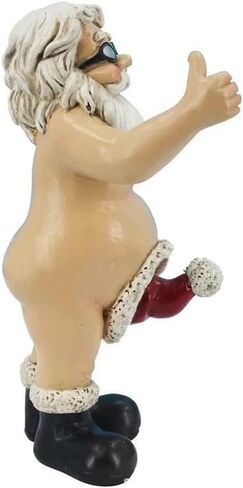 Resin Santa Claus Figurines Ornaments Christmas Decorations for Home Table Garden Statue Funny Dwarf Xmas Decor Crafts Gift in Kuwait