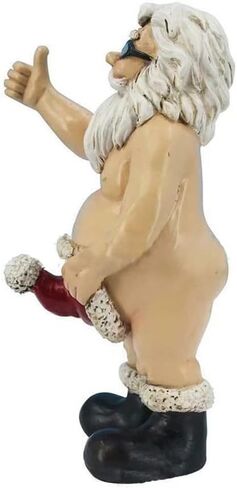 Resin Santa Claus Figurines Ornaments Christmas Decorations for Home Table Garden Statue Funny Dwarf Xmas Decor Crafts Gift in Kuwait
