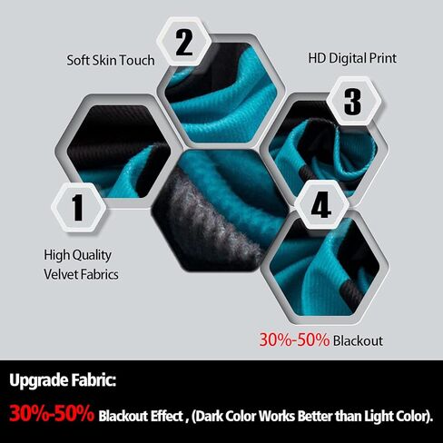 ستارة لاعب الهوكي هوكي الجليد ستائر النوافذ المظلمة لغرفة النوم، ستائر تعتيم للحدث الرياضي الشتوي (30%-50%)) معالجات نوافذ الهوكي الشرير ديكور ملعب الهوكي (لوحتان، 38 × 54 بوصة) in Kuwait