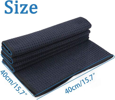 مجموعة هدايا مناشف الجولف المصنوعة من الألياف الدقيقة، مجموعة إكسسوارات تنظيف الجولف - 2 مناشف جولف وافل، فرشاة جولف، أداة جولف، مناسبة لمحبي الجولف، هدية للرجال والنساء والأطفال in Kuwait