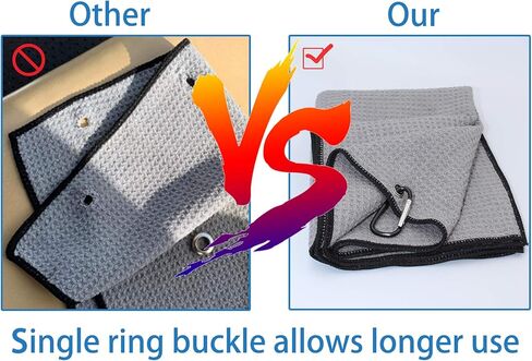 مجموعة هدايا مناشف الجولف المصنوعة من الألياف الدقيقة، مجموعة إكسسوارات تنظيف الجولف - 2 مناشف جولف وافل، فرشاة جولف، أداة جولف، مناسبة لمحبي الجولف، هدية للرجال والنساء والأطفال in Kuwait