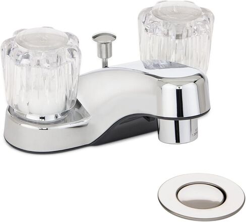 Belanger B1004-10PO Dual Handle Non-Metallic Bathroom Faucet, Polished Chrome in Saudi Arabia