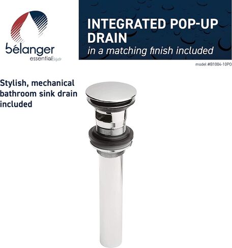 Belanger B1004-10PO Dual Handle Non-Metallic Bathroom Faucet, Polished Chrome in Saudi Arabia