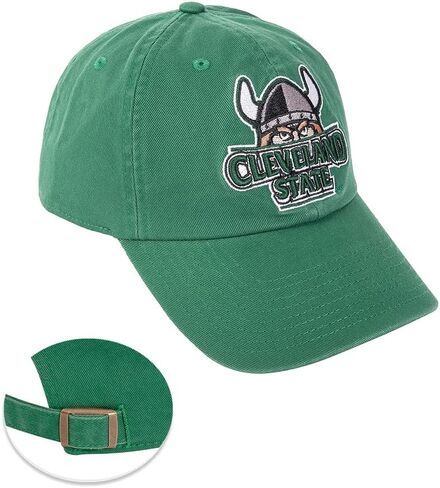 Desert Cactus Cleveland State University Baseball Hat CSU Vikings Brimmed Embroirderd Hats Cap Adjustable Cloth Strap Adult (Style 1) Green in Saudi Arabia