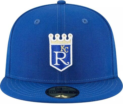 قبعة New Era MLB 59FIFTY Cooperstown Authentic Collection مناسبة للعب في الميدان (as1، Numeric، Numeric_7_and_3_eighths، Kansas City Royals Blue Cooperstown) in Saudi Arabia