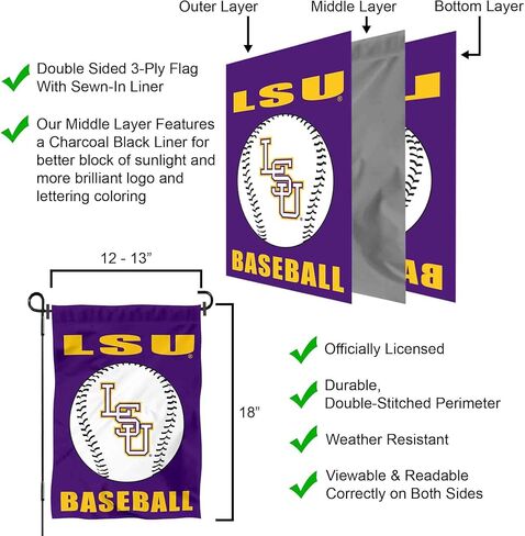 علم حديقة البيسبول LSU Tigers ولافتة ساحة in Saudi Arabia