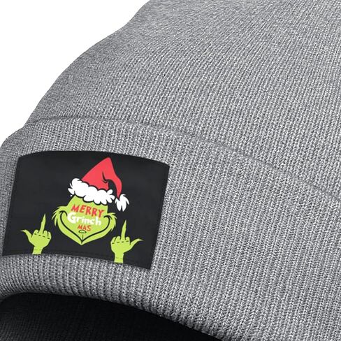 Christmas Beanie Hat for Men and Women Merry Christmas Xmas Holiday Winter Knitted Cuffed Cap Gifts in Saudi Arabia
