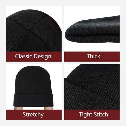 Christmas Beanie Hat for Men and Women Merry Christmas Xmas Holiday Winter Knitted Cuffed Cap Gifts in Saudi Arabia