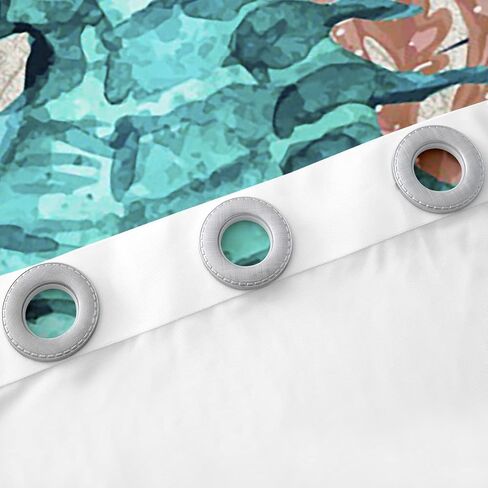 jejeloiu ستائر حصان البحر لغرفة النوم وغرفة المعيشة 2 لوحات، 38 × 54 بوصة للأطفال ريترو المحيط البحر البحري مرساة ديكور ستائر التعتيم البحرية موضوع سواد الستائر نافذة العلاجات in Kuwait