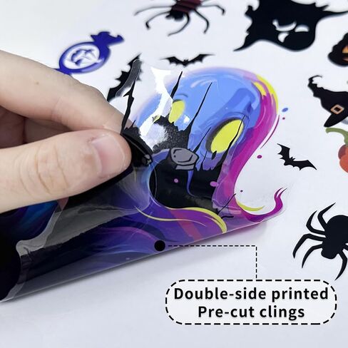 Halloween Window Clings, Scary Halloween Window Stickers, Halloween Window Decals for Glass Windows, Halloween Window Decorations,Home Decor Halloween Party Decorations in Saudi Arabia