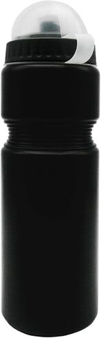 INNOLIFE 24 عبوة 730 مل (25 أونصة) زجاجة مياه بلاستيكية رياضية مع غطاء سحب وغطاء مضاد للغبار - أسود in Kuwait