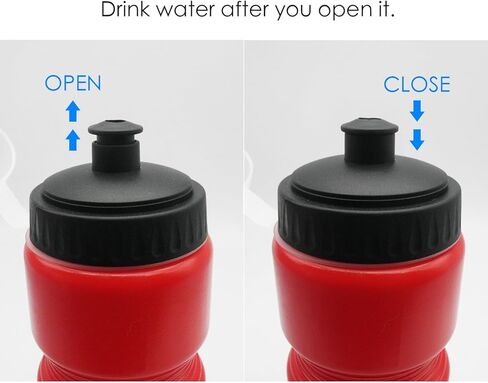 INNOLIFE 24 عبوة 730 مل (25 أونصة) زجاجة مياه بلاستيكية رياضية مع غطاء سحب وغطاء مضاد للغبار - أسود in Kuwait