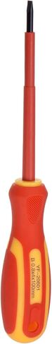 HARFINGTON VDE Insulated Screwdriver 1000V SL1.2 x 6.5 x 150mm CR-V Magnetic Electricians Slotted Head Screwdrivers with VDE Handle in Kuwait