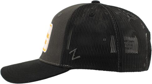 Zephyr NCAA Officially Licensed Snapback Hat Big Rig Patch Charcoal Black Brick in Kuwait