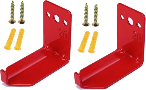 Wall Mount Bracket for Fire Extinguishers up to 20 lbs - Fits Large & Small Dry Chemical and Water Extinguishers (2 pcs) in Saudi Arabia