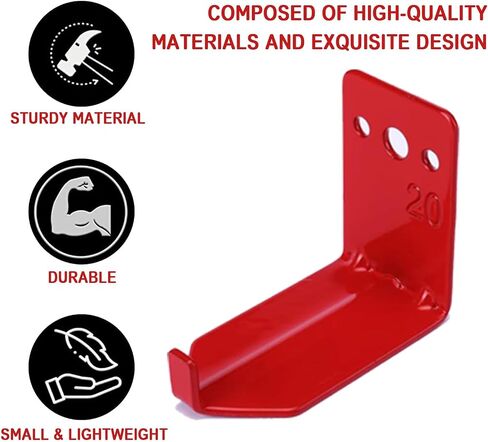 Wall Mount Bracket for Fire Extinguishers up to 20 lbs - Fits Large & Small Dry Chemical and Water Extinguishers (2 pcs) in Saudi Arabia