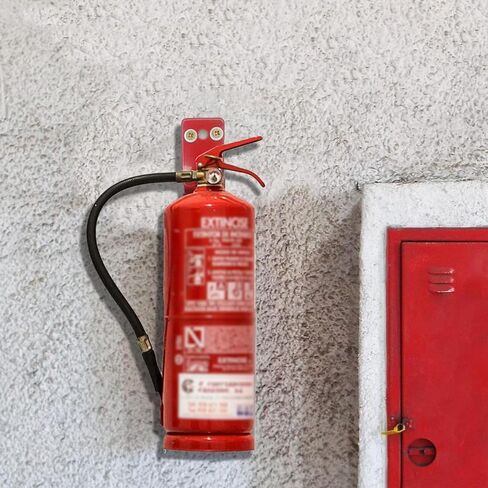 Wall Mount Bracket for Fire Extinguishers up to 20 lbs - Fits Large & Small Dry Chemical and Water Extinguishers (2 pcs) in Saudi Arabia