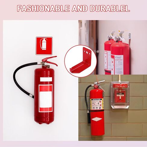 Wall Mount Bracket for Fire Extinguishers up to 20 lbs - Fits Large & Small Dry Chemical and Water Extinguishers (2 pcs) in Saudi Arabia