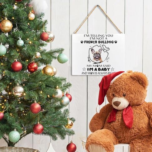 French Bulldog Decor Wooden Wall Hanging, French Bulldog Gifts for Women, Gifts for French Bulldog Lovers, French Bulldog Decor Hanging Sign for Front Door Porch Decorations, 8x10 Inch in Saudi Arabia