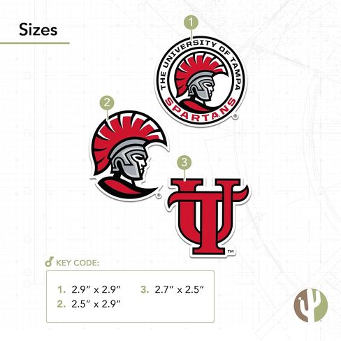 ملصقات جامعة صبار الصحراء في تامبا UT Spartans شارات الفينيل زجاجة مياه للكمبيوتر المحمول وقصاصات السيارة T5 (النوع 5-1) in Saudi Arabia