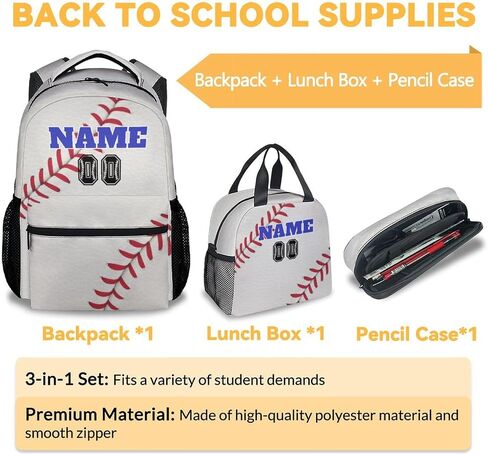 Baseball Backpacks Kids, 16 Inch Cute Backpack for School, White Lightweight Bookbag for Girls in Saudi Arabia