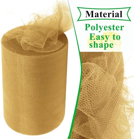 IONTACH Black Tulle Fabric Roll 6 Inch X 100 Yards Tulle Ribbon in Kuwait