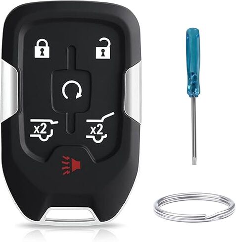 Key Fob Shell Cover Replacement Fits for Chevy Suburban Tahoe 2015 2016 2017 2018 2019 2020 GMC Yukon Keyless Entry Remote Control Outer Case (6-Button) in Saudi Arabia