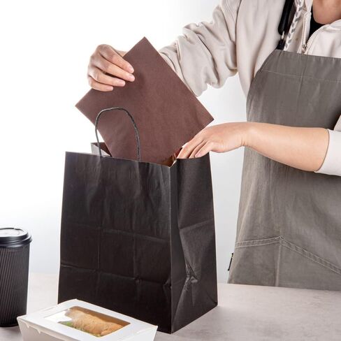 Restaurantware Luxenap مناديل عشاء مكونة من طبقتين مقاس 15.5 × 15.3 بوصة، 50 منديل للاستعمال مرة واحدة - مناديل مطوية من الورق البني الناعم والامتصاص مربعة لتناول طعام الغداء أو العشاء أو الاستخدام اليومي in Saudi Arabia