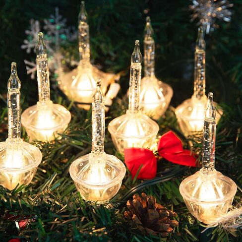 Brightown Christmas Bubble Lights Candle Lamp, Christmas Bubble Nights Lights with 5 Counts Bulbs, Plug in Christmas Window Candles Lamps, E12 Base, Vintage Bubble Lights for Holiday Home Decorations in Saudi Arabia